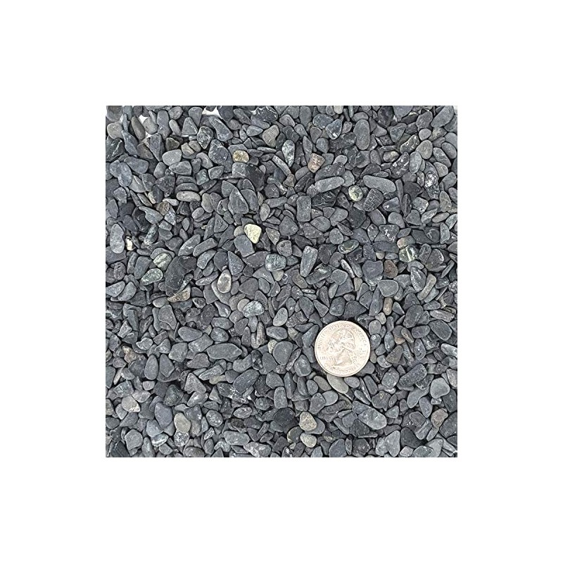 Midwest Hearth Natural Decorative Gray Bean Pebbles 1/5" Size (5-lb