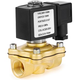 Brass Solenoid Valve G1/2 Inch 230 V AC 0-10 Bar Electromagnetic Valve Brass Electric Solenoid Valve DN15 Water Inlet Water Distribution Valves