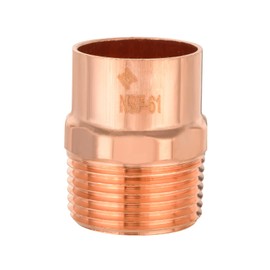 EFIELD 2-Inch Copper Male Adapter C x MNPT, LF Copper Plumbing Fittings with Sweat Solder X MNPT Connection (2-inch),(COPPER121)