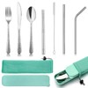 HaWare 9-Piece Camping Cutlery Set Green / White / Blue