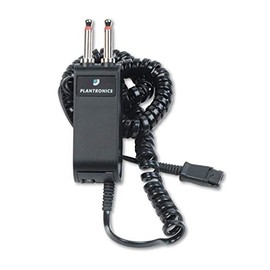 Plantronics P10 Modular Dual-Prong Plug Headset/Handset-to-Telephone Adapter (Renewed)
