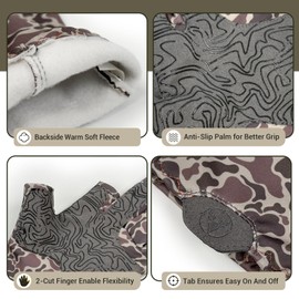 Palmyth Men's Hunting Gloves for Cold Weather and Winter Camo Glove (Camo-3, Medium)
