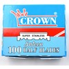 100 Crown Single Edge Razor Blades
