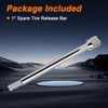 KPALAG Stainless Steel Spare Tire Release Bar Spare Tire Release
