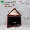 ASmileIndeep Flag Display Case Box for Folded 3'x5' American Flag