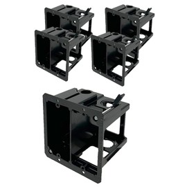 iMBAPrice IMBA-LVDR2-1 (2-Gang) Cut-in Combo Electrical Power and Low-Voltage/Old Work Box for Existing Construction, 5-Pack (5)