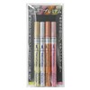 Marvy Permanent Pigment Markers, Decocolor Premium, 4 Color Set, Fine