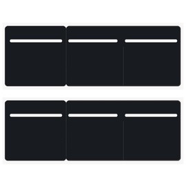 JYTDBCS 2Pcs Disc Holder, 3 in 1 Disc Holder Tax Insurance PVC Holder For Car Van Truck Bike Windscreen (Black)