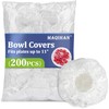 MAQIHAN Reusable Large 200PCS Bowl Covers, Plastic, Round, Cookware-Lids