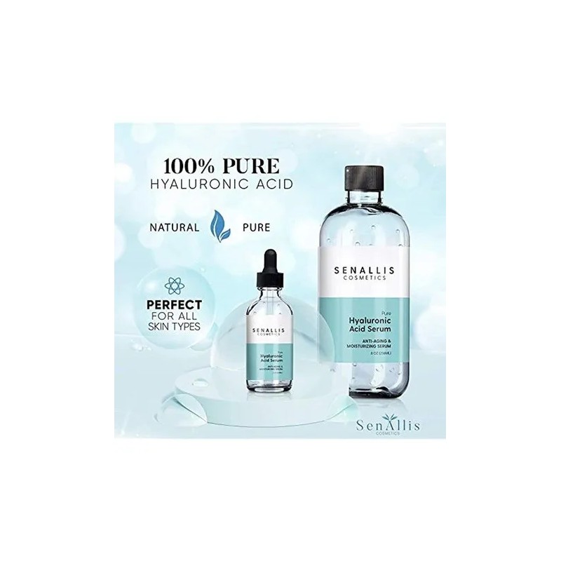 Suero De Acido Hialuronico De 8 Onzas Liquidas Y 2