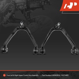 A-Premium 2 x Front Upper Control Arm with Ball Joint, Compatible with Chevy Avalanche 1500 02-06, Silverado 1500 99-06, Suburban 1500 00-06, Tahoe 00-06, GMC Sierra 1500 99-06, Yukon (XL) 00-06