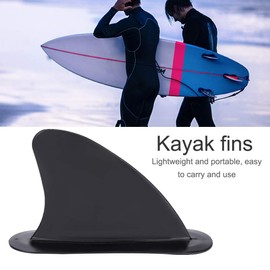 Tbest Kayak Fin Kayak Skeg,Kayak Surfboard Fin Surfing Fins Black PVC Skeg Tracking Fin Integral Fins replacement for Kayaks Canoe Boat Rowing Boatsreplacement for Black