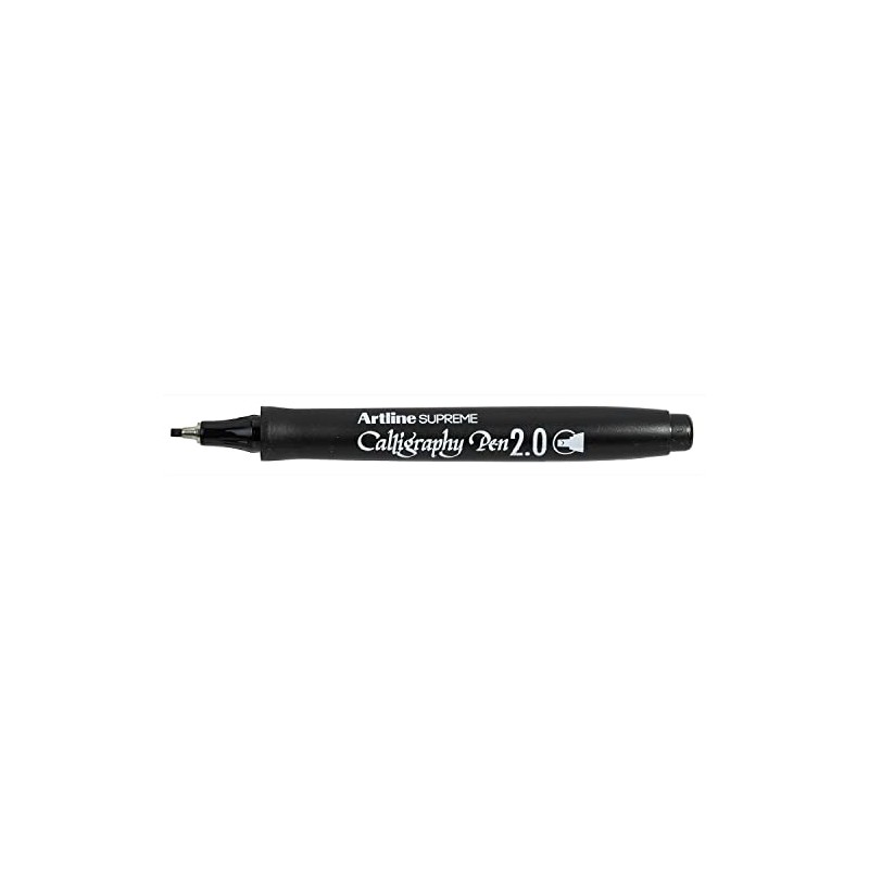 artline Supreme Calligraphy Pen Marker 2mm Tip - Black (Pack