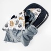 BABEES Swaddling Blanket for Baby Car Seat Spring Summer Universal,