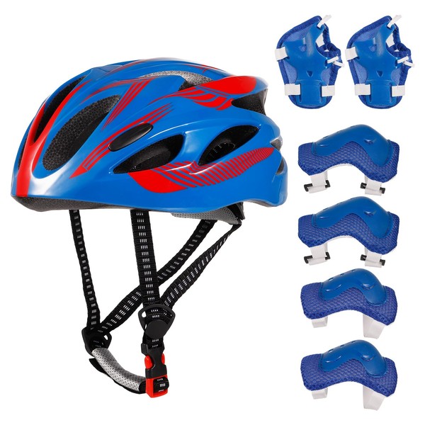 Kids Helmet Toddler Bike Helmet with Sports Gear Set Knee