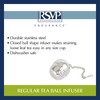 RSVP International Endurance Collection Tea Accessories, Stainless Steel & Dishwasher