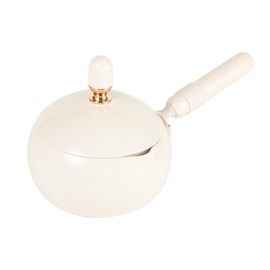 1.5 Quart Saucepan with Lid Aluminum Mini Sauce Pan with Pour Spout, Small Pots Cooking Pot for Soup Mlik Non Stick Compatible with Stove Induction