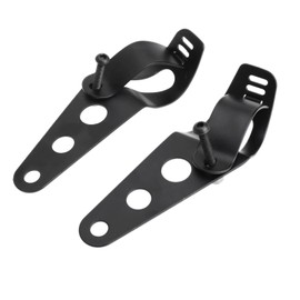 Motorcycle Light Stay, Front Fork Diameter 1.4 - 1.7 inches (35 - 43 mm), Headlight Stay, Metal, Motorcycle Headlight Stay, Black
