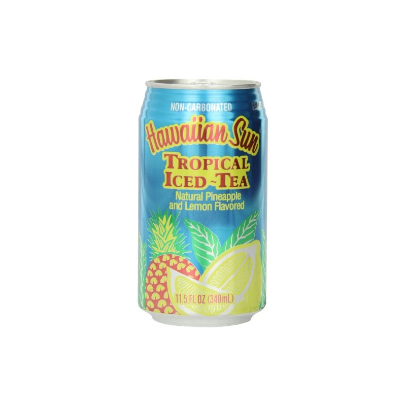 Hawaiian Sun Iced Tea, Tropical, 11.5-Ounce (Pack of 24)