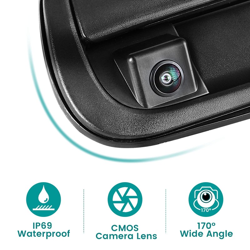 EWAY Tailgate Handle Backup Camera for Toyota Tundra 2000-2006 Reversing