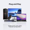 DisplayPort Splitter, 4K@60Hz DisplayPort to Dual displayPort Adapter, Display Port