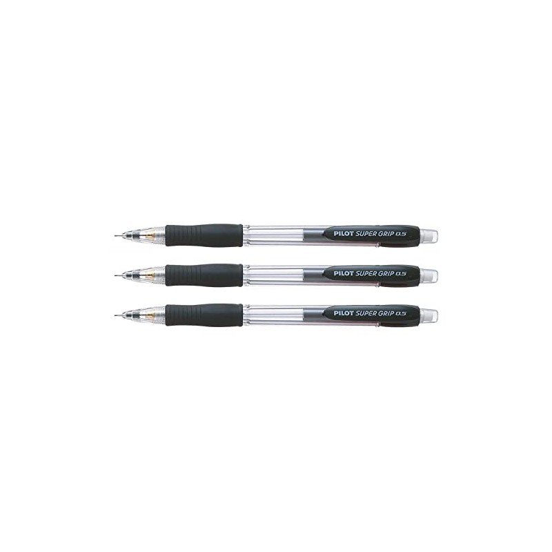PILOT H-185SL Super Grip Mechanical Pencils 0.5 mm Black Body