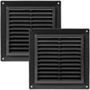 Vent Systems 4" x 4" Inch (Opening Dimensions) Black -
