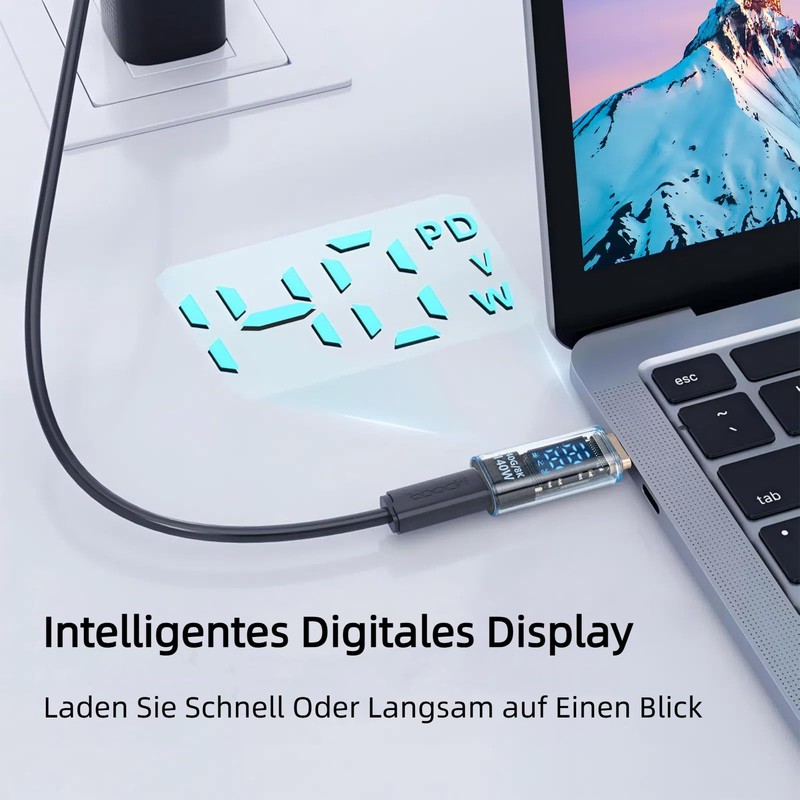 Leehitech 40Gbps USB C Adapter, Type C 4.0 Male to