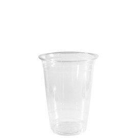 [100 COUNT] 10 oz Clear Plastic Disposable Pet Cups | Crystal Clear PET Cup | Cold Smoothie | Iced Coffee Go Cups | Ideal for Coffee, Parfait, Juice, Soda, Cocktail, Party Cups (10oz)