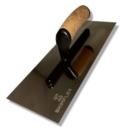 Plastering Finishing Trowel 13" Plaster Stainless Steel Cork Handle Plasterers Trowel, Ergonomic Cork Handle, Plaster, Render, Cement, Screed Smooth Carbon Fiber Spine .8mm Polished