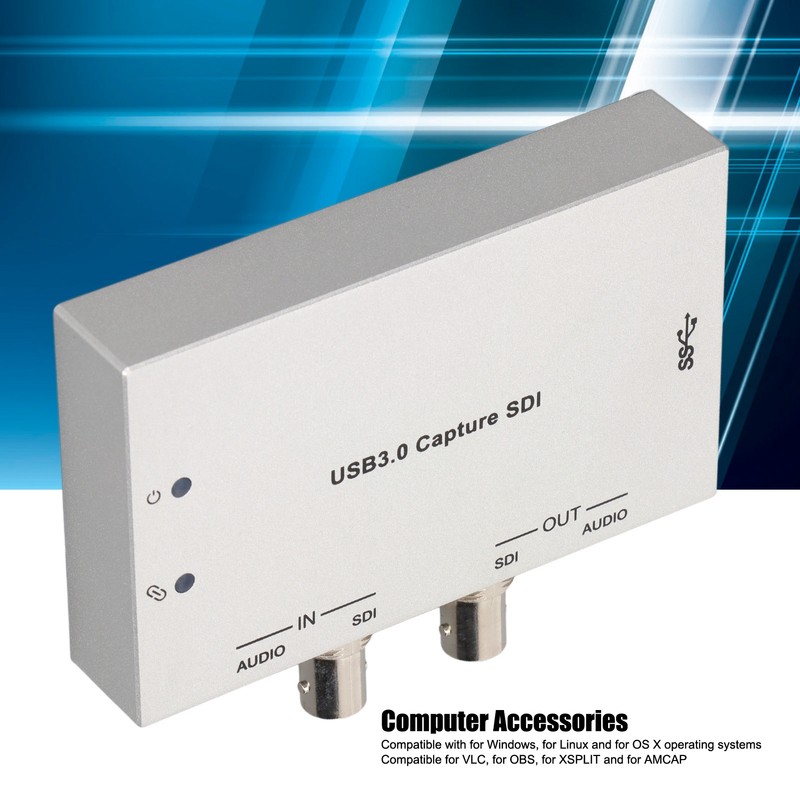 HDV‑US60 USB3.0 Capture Card 1080P 60fps Professional SDI to USB3.0