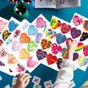 YIEUR 32 Sheets Heart Stickers, 384 Pieces Heart Stickers Heart-Shaped