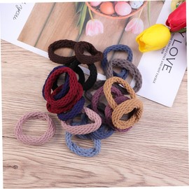 FOMIYES 3sets Elegant Women Hair Band Elastic Ponytail Holders with Bead Accents Multicolor for Daily School Special Occasions 20pcs*3 Random Color