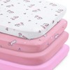 Mini Crib Sheets 4 Pack, Mini Portable Crib Sheets |