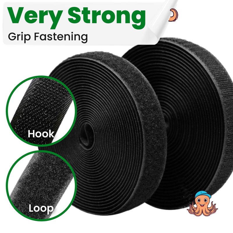 ECOHomes 2 Inch Wide x 6 FT Sew On Hook