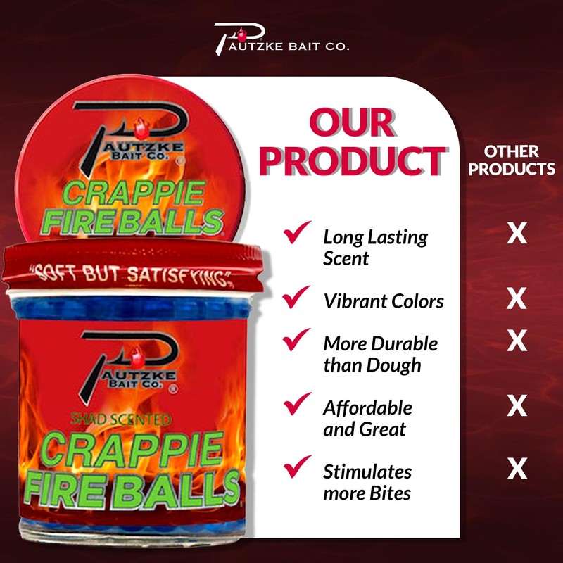 PCR-FBLS-BLU-1.35OZ New Crappie Fire Balls, Blue, 1.35 oz
