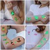 BEETIY 30 Sheets Luminous Tattoo Stickers, Glow Temporary Tattoos for