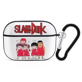 Slam Dunk Airpods Pro2 Case, Cute Character Airpods Pro 2nd Generation Case, Portable Airpods Cover, Sports Pro, Earphone Case, Protection, Shockproof, Dustproof, Wireless Charging Compatible, Gift