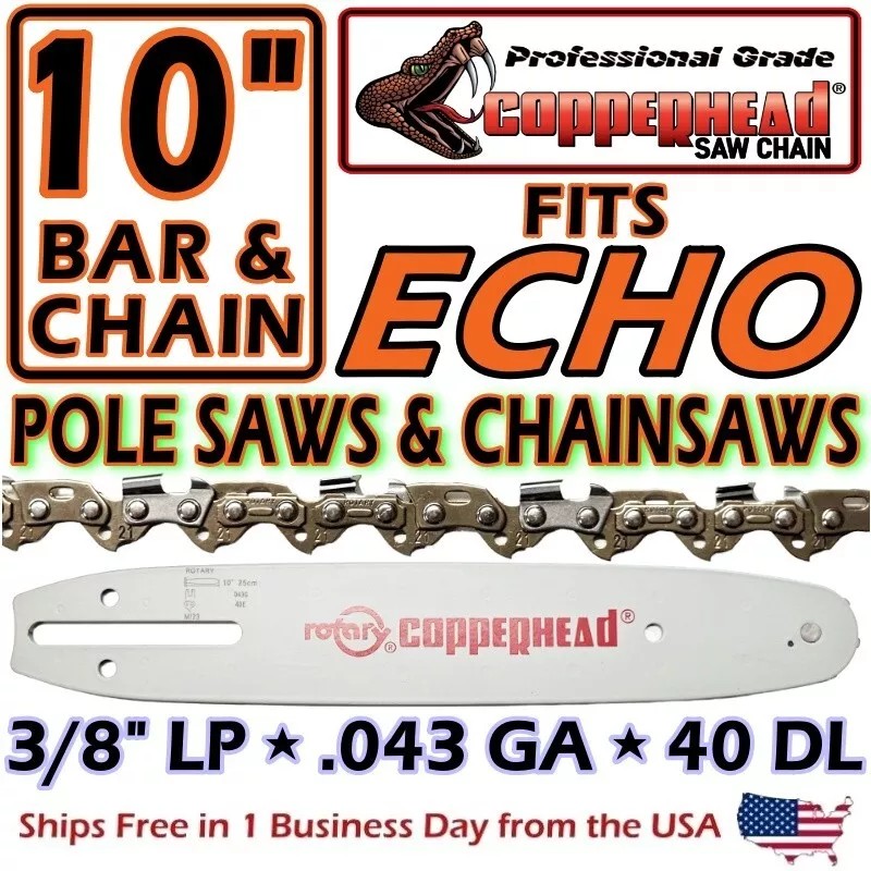 Rotary COPPERHEAD 10" BAR & SAW CHAIN KIT ECHO PPT