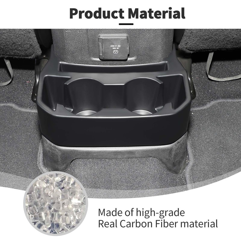 JWWY for JL Rear Cup Holder Console Mounted Drink Holders