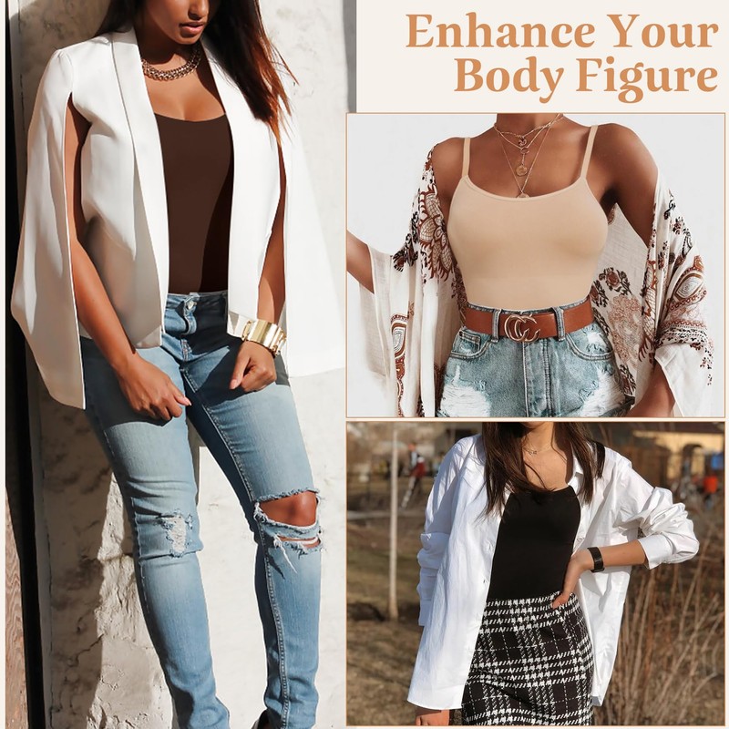 MISS MOLY Women's Scoop Neck Camisole Top Shapewear Tummy Control