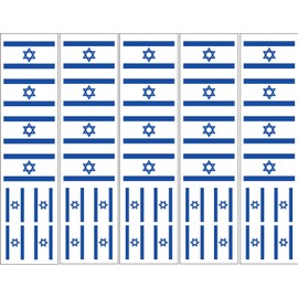 40 Removable Stickers: Israeli Flag, Israel Party Favors, Decals