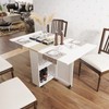 3imothrix Folding Dining Table, Small Dining Table, Space Saving Dining