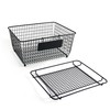 Mikasa Gourmet Basics Chalkboard Stackable Storage Basket with Lid, Wire