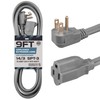 Iron Forge Cable 9 ft Appliance Extension Cord Gray 14/3