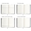 Mal Paper Daily Goal Setter Planner - Grey, 6 Month