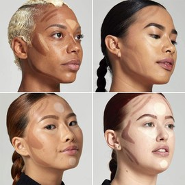 Erinde Contour Foundation Stick with Brush, Highlighter Bronzer Pen, Face Brightens Shades Pencil, Highlighting Shade, Highlight Shaping Stick, Waterproof, Longwear Makeup (#04）