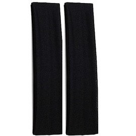 Mytoptrendz® 2 PCS Narrow Headband Stretchy Soft Kylie Hair Band Elastic Fabric Sports Bandeau Sports Yoga Gym Hair Styling Head Band (Black)