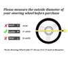 AUTOXBERT 3Pcs Cow Print Steering Wheel Cover Set 15Inch Wheel