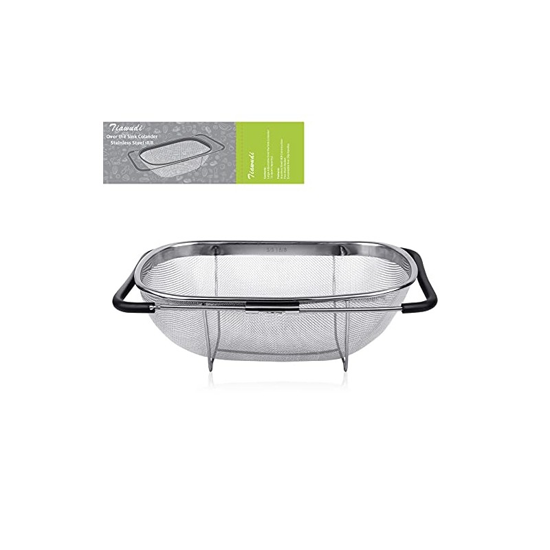 ExcelSteel Colador de acero inoxidable., Stainless